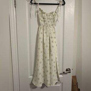Floral White Maxi House of CB Dress